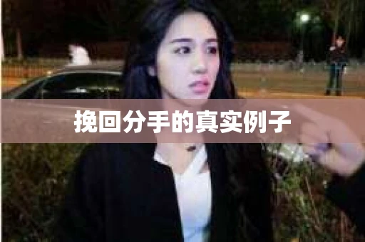 挽回分手的真实例子