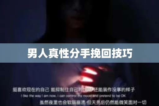 男人真性分手挽回技巧