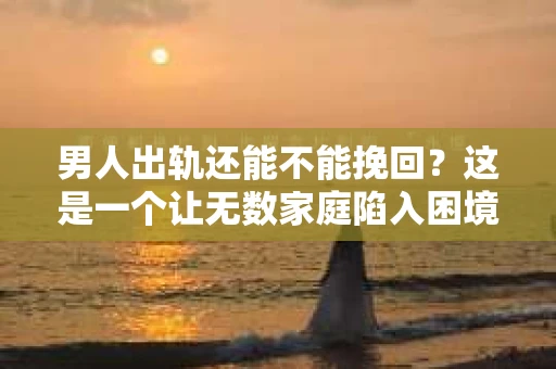 男人出轨还能不能挽回？这是一个让无数家庭陷入困境的问题。在这个问题上，我作为一名专业律师，将从法律、心理和社会等多个角度，为大家分析男人出轨后是否还有挽回的可能。