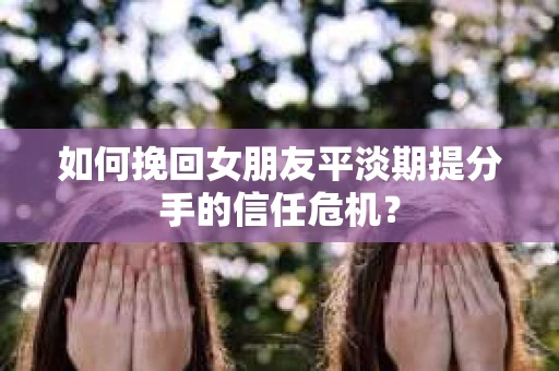 如何挽回女朋友平淡期提分手的信任危机？