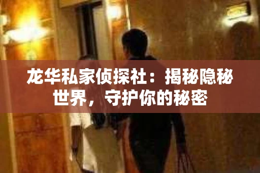 龙华私家侦探社：揭秘隐秘世界，守护你的秘密