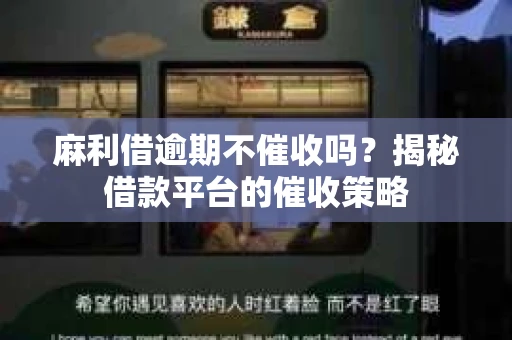 麻利借逾期不催收吗？揭秘借款平台的催收策略