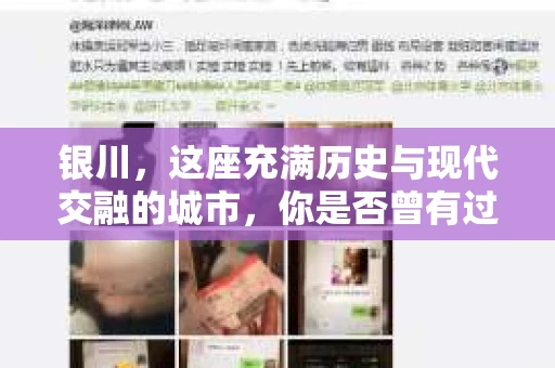 银川，这座充满历史与现代交融的城市，你是否曾有过这样的疑问：银川有私家侦探公司吗？今天，就让我带你一起揭开这个谜团。
