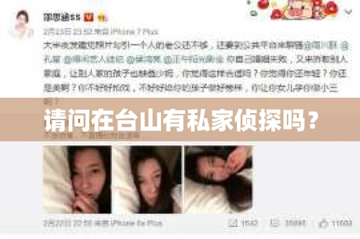 请问在台山有私家侦探吗？