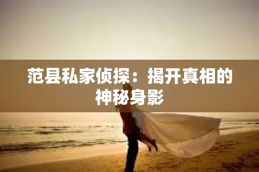 范县私家侦探：揭开真相的神秘身影
