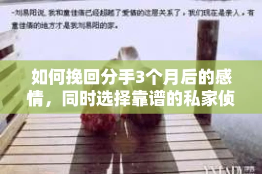 如何挽回分手3个月后的感情，同时选择靠谱的私家侦探社？