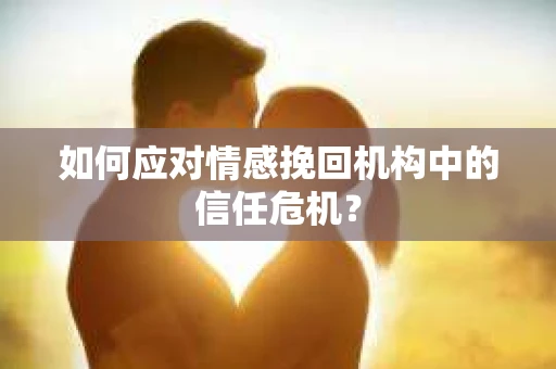 如何应对情感挽回机构中的信任危机？