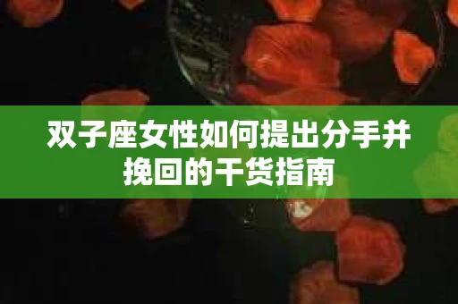 双子座女性如何提出分手并挽回的干货指南