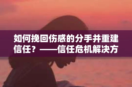 如何挽回伤感的分手并重建信任？——信任危机解决方案