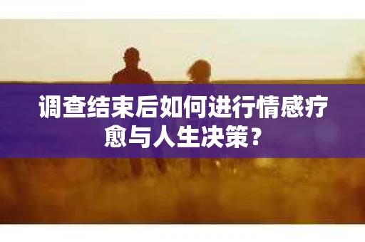 调查结束后如何进行情感疗愈与人生决策？